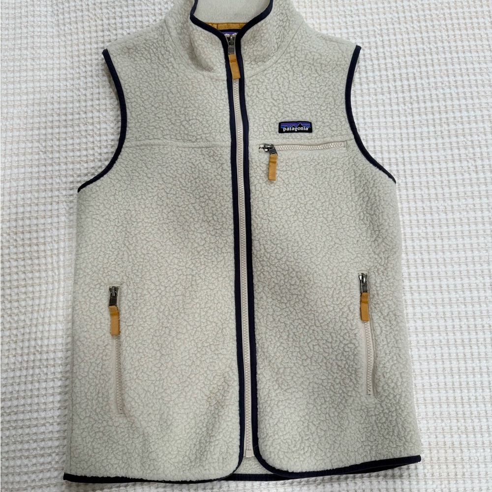 Patagonia Cream Fleece Vest